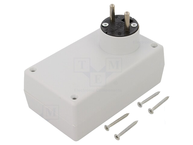 Behuizing: voor voedingseenheid; X: 71mm; Y: 120mm; Z: 45mm; grijs Behuizing: voor voedingseenheid; X: 71mm; Y: 120mm; Z: 45mm; grijs
